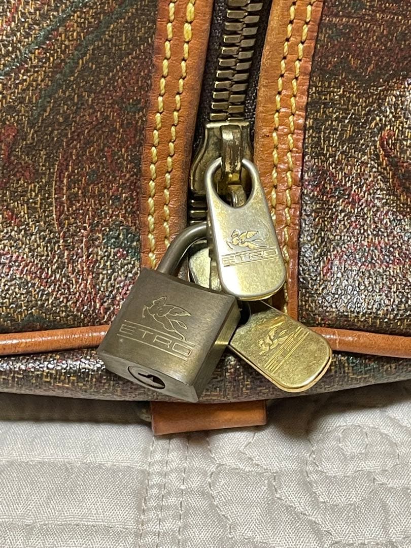 ETRO エトロ ボストンバッグ　ポーチ付き