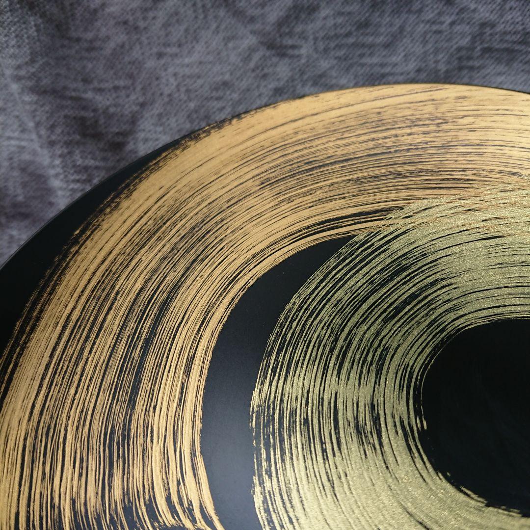 漆器 山田平安堂 彩龍 プレート 小皿　蒔絵 刷毛目 伝統工芸 和モダン/輪島塗