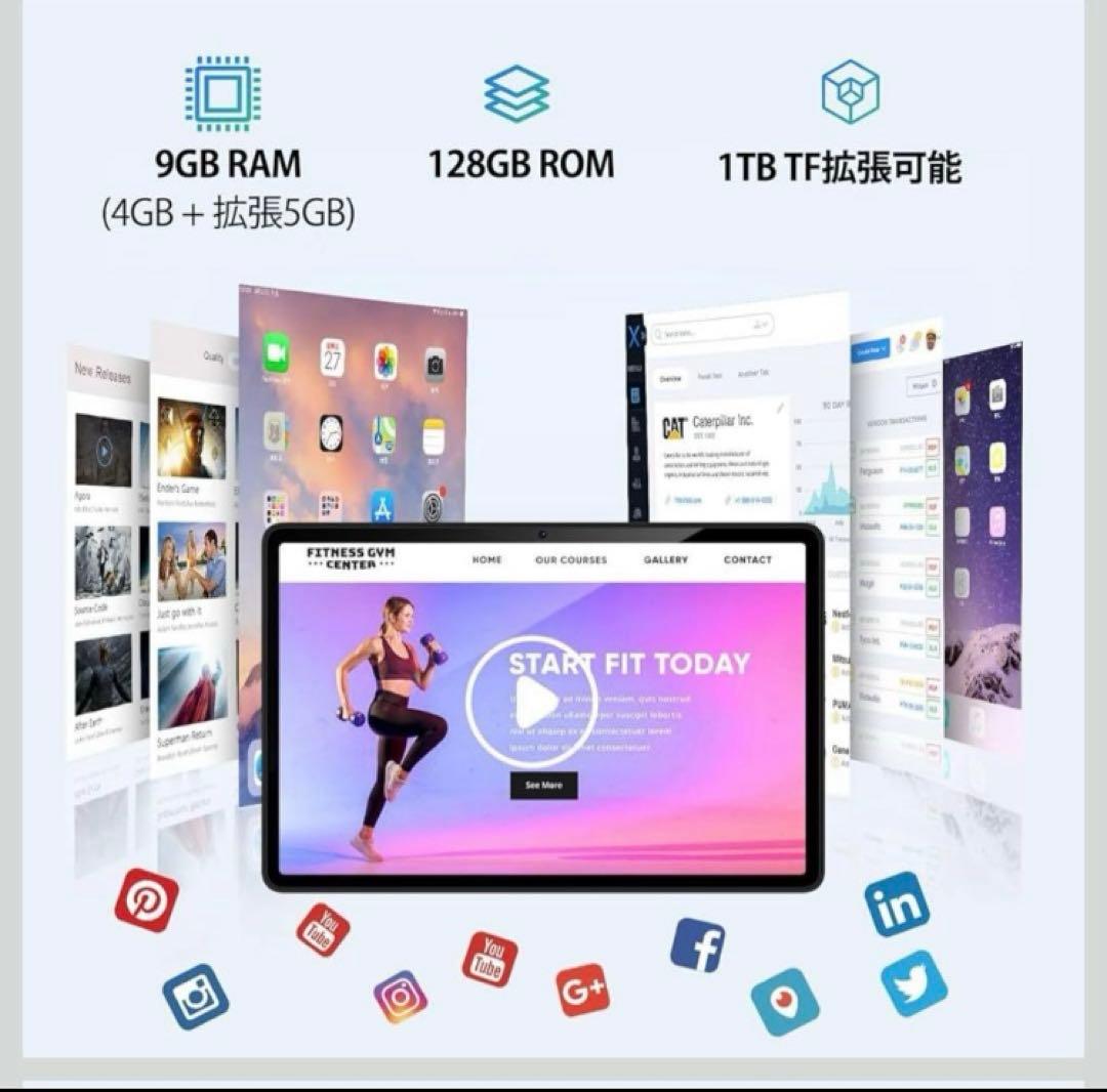 DOOGEE T30E タブレット 11インチ Android 14 ブラック