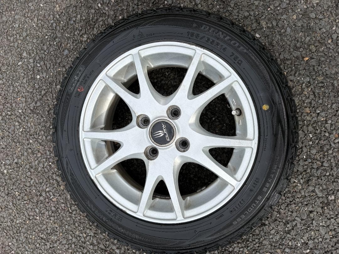 送料込み/14インチアルミ四本セット/軽自動車向け/タント、ムーヴ