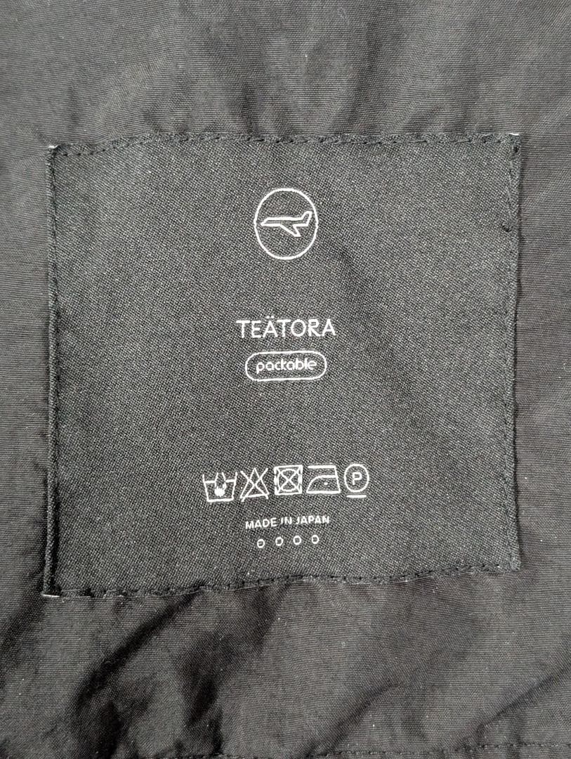 新型 TEATORA テアトラ スーベニア スナイパー パッカブル ブラック 4