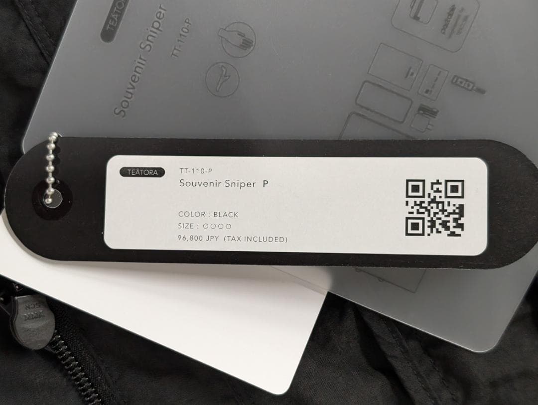 新型 TEATORA テアトラ スーベニア スナイパー パッカブル ブラック 4