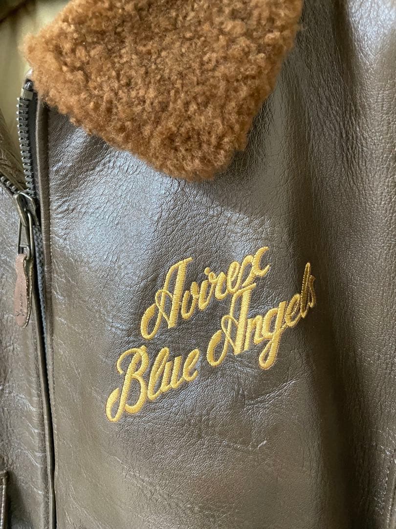 【美品 30th記念モデル】 AVIREX G-1 Blue Angels