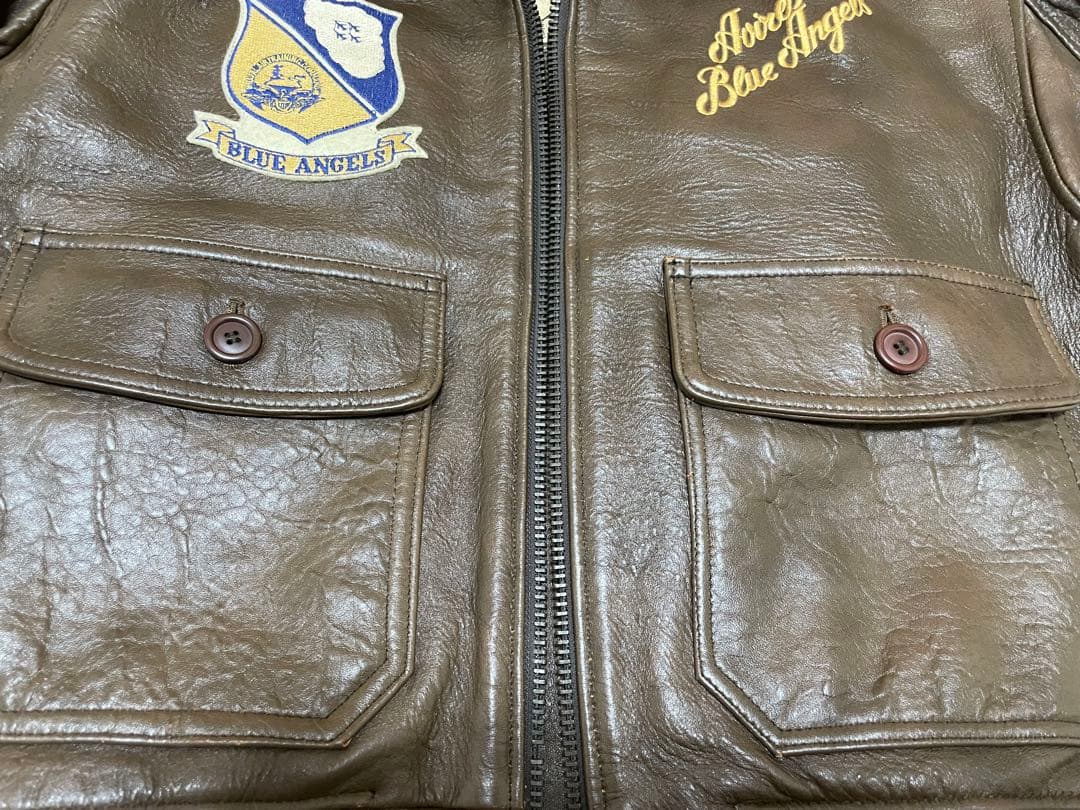 【美品 30th記念モデル】 AVIREX G-1 Blue Angels