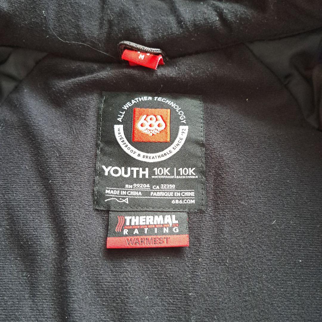 NASA スノーボードウェア 子ども用 ホワイト/ブラック