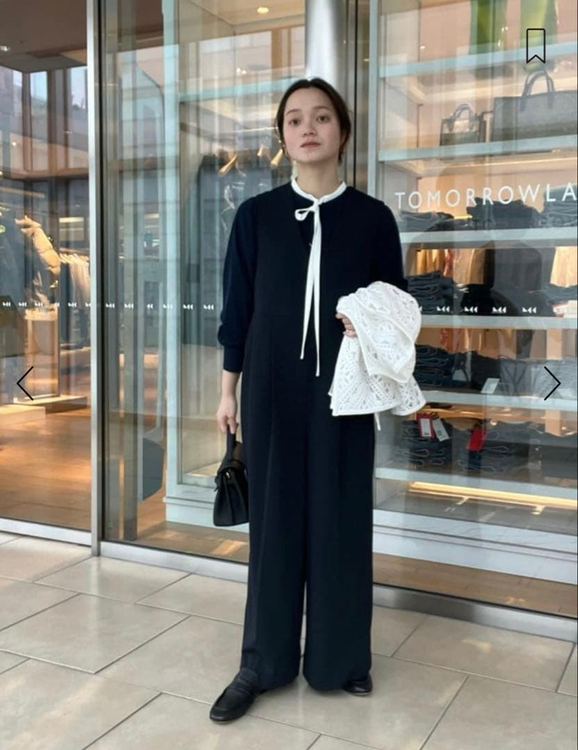 【定価1.7万】Ballsey ネイビー ボウタイブラウス 36