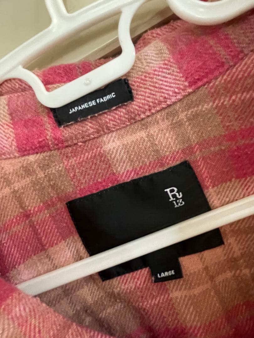 R13 アールサーティーンSHREDDED SEAM DROP NECK