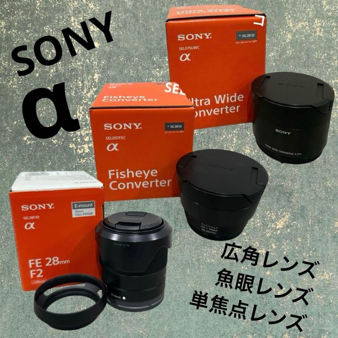 sony α 単焦点 広角 魚眼 レンズ