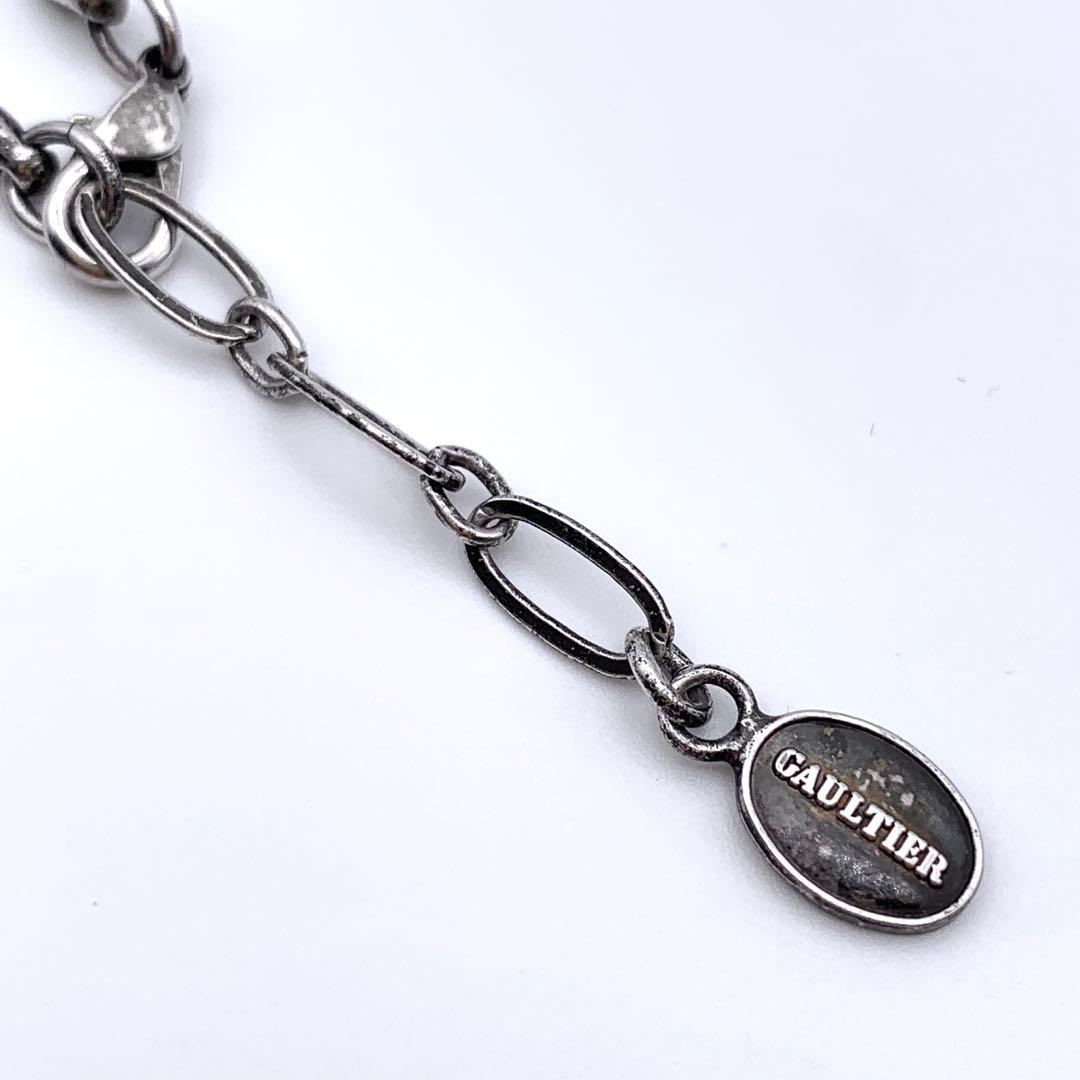 ジャンポール ゴルチエ Gaultier シルバー チェーンネックレス フェイス