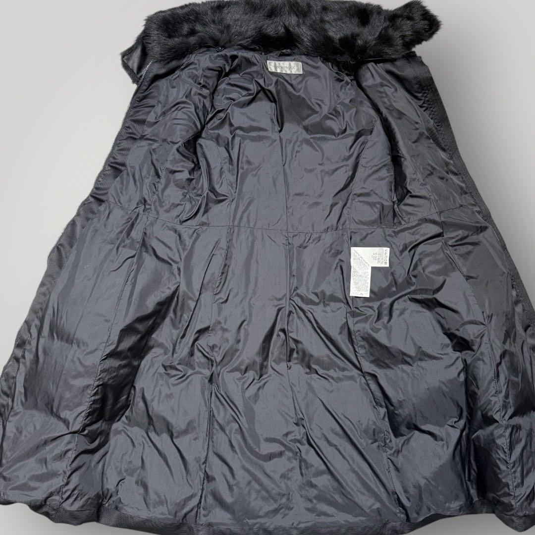 美品 Max Mara ダウンコート　ファー　Aライン　ブラック　サイズ40