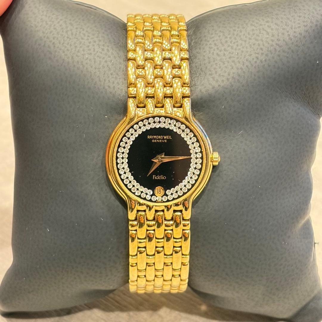 レイモンドウェイル フィデリオ ゴールド レディース 腕時計 クォーツ 美品