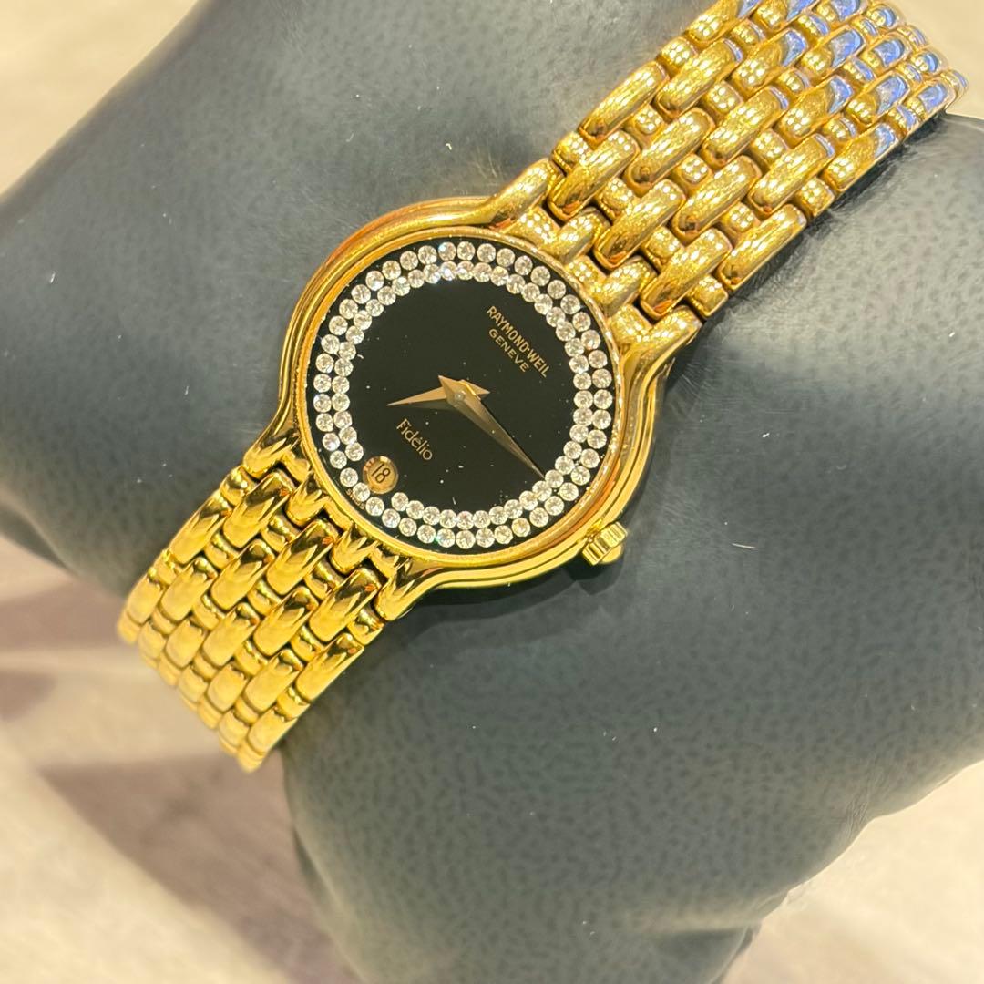 レイモンドウェイル フィデリオ ゴールド レディース 腕時計 クォーツ 美品