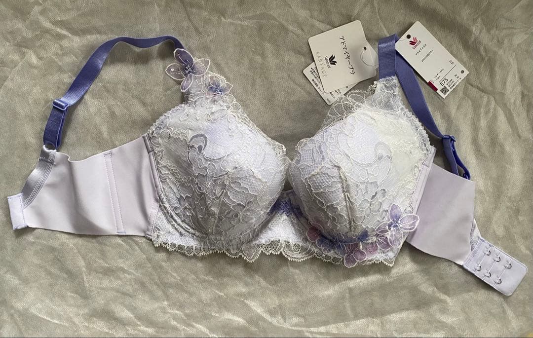 ワコール　パルファージュ　ブラジャー・ショーツセット　E75・L パープル