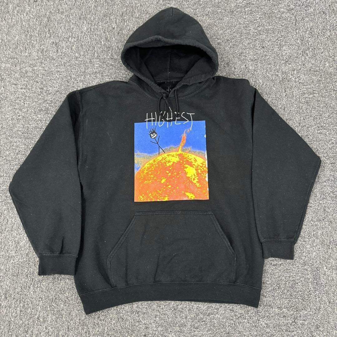 123 カクタスジャック トラヴィススコット HIGHEST パーカー 黒 M