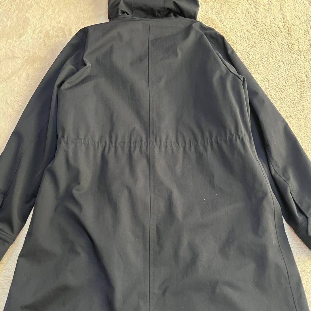 極美品✨インディヴィ ライナー付き 2WAY フーデットコート ブラック 38