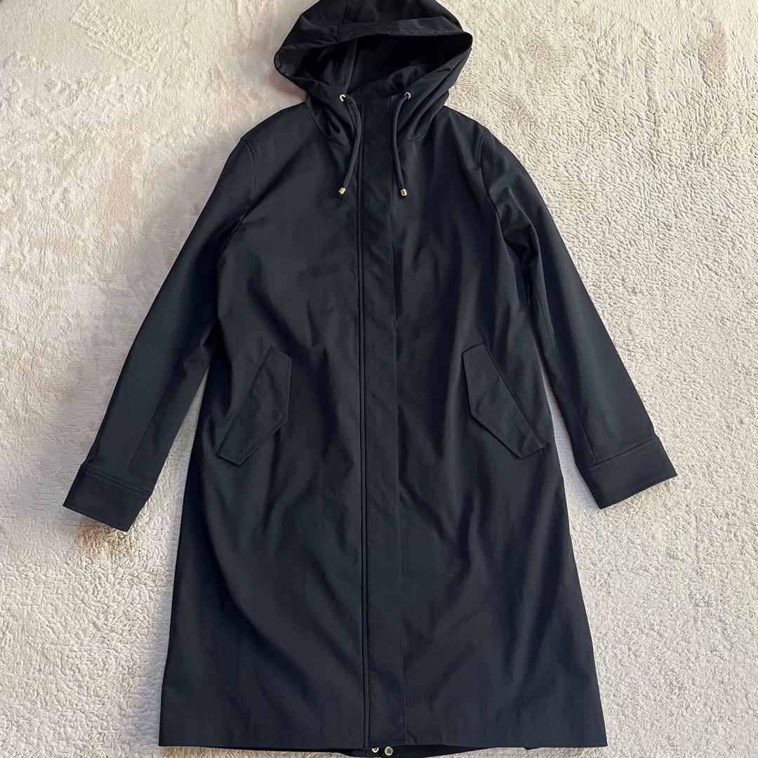 極美品✨インディヴィ ライナー付き 2WAY フーデットコート ブラック 38