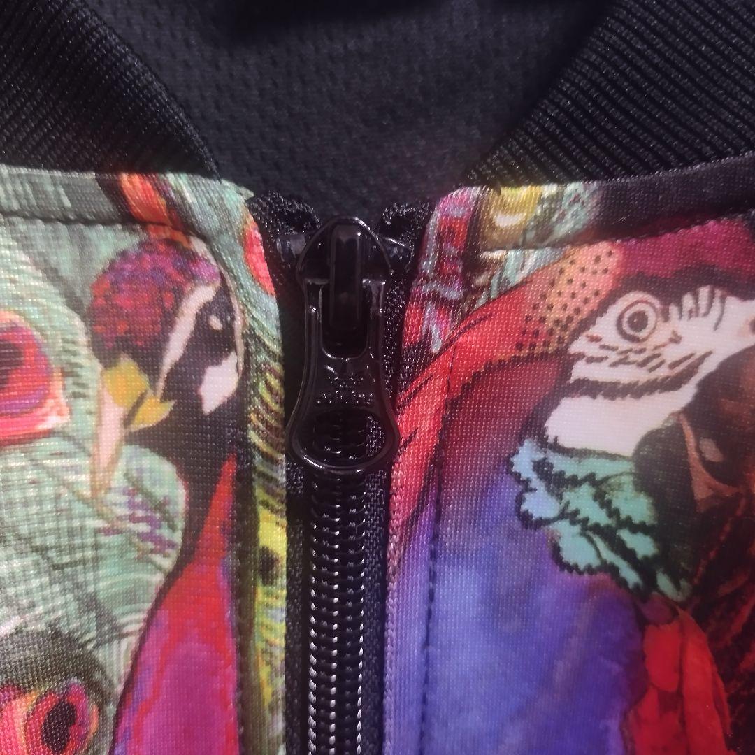 美品 adidas ジャージ トラックジャケット 鳥 総柄 OTサイズ