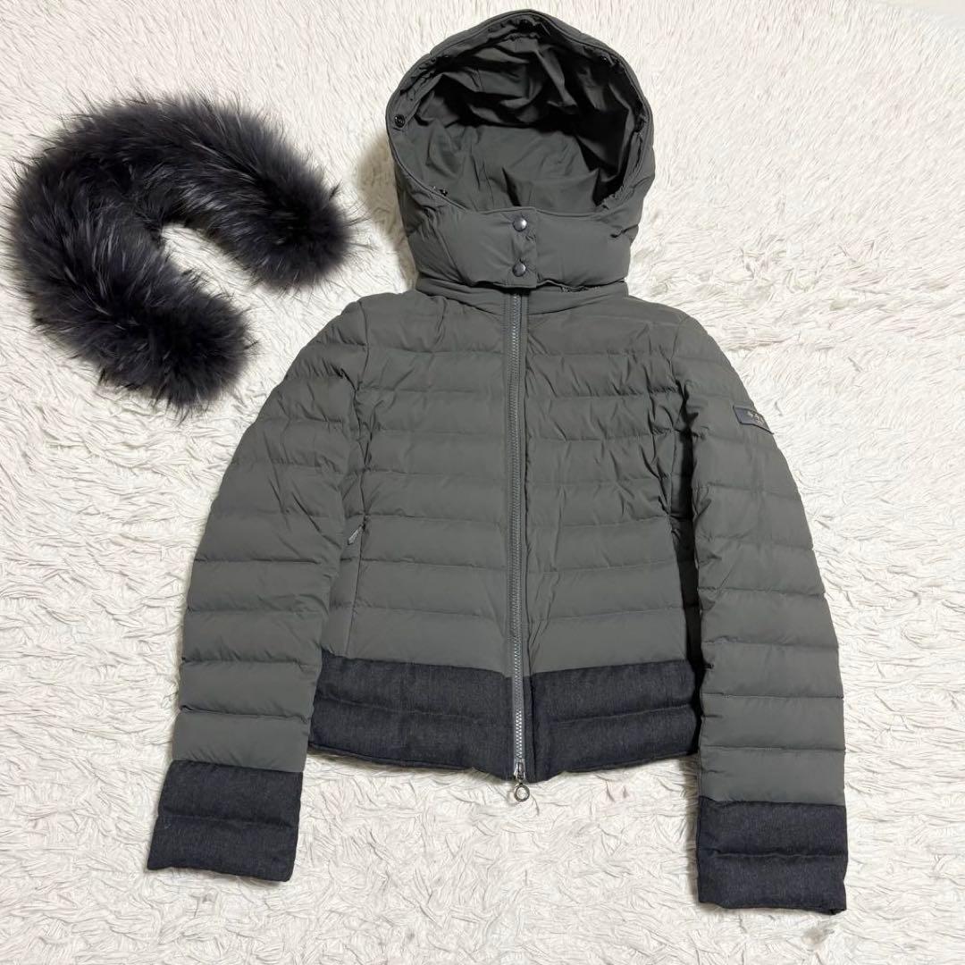 未使用級✨TATRAS VERENA ダウンジャケット チャコールグレー 03