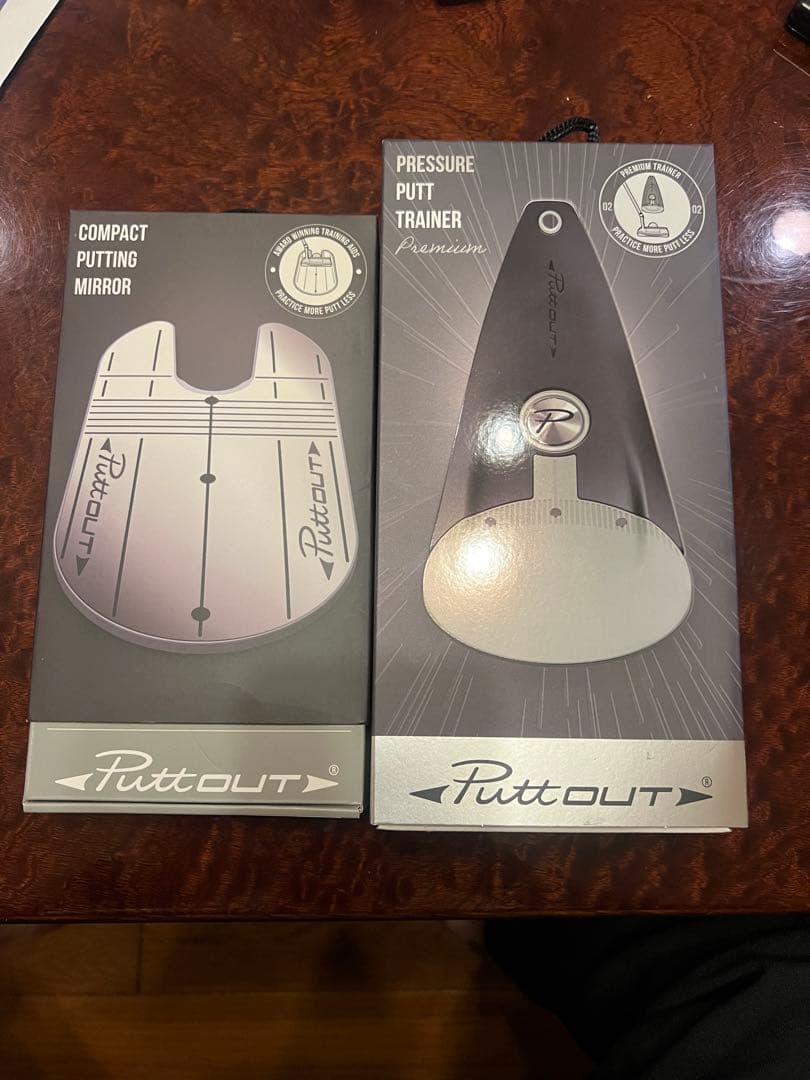 【クミコ】プレミアムプレッシャーパットトレーナー、パッティングミラー