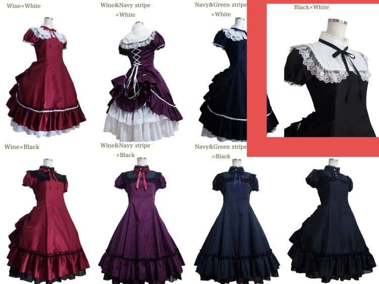 ATELIER PIERROT セミオーダー つけ襟付きワンピース