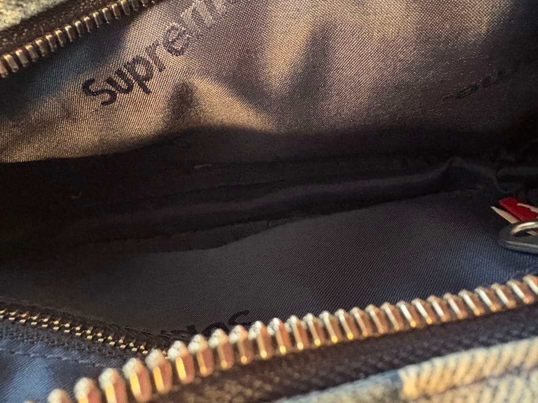バッグ SUPREME fat tip jacquard denim waist bag