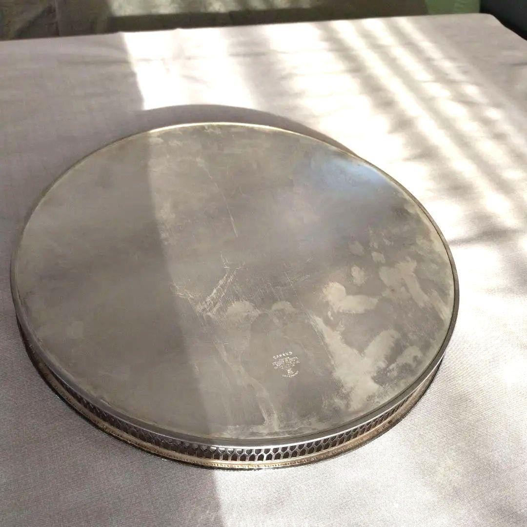 英イギリス アンティーク ビンテージ 純銀PSILVER PLATE トレー