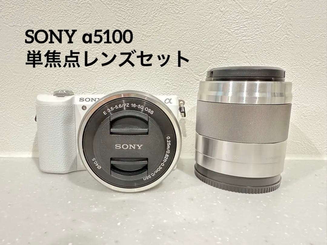 美咲さん専用 【美品】SONY α5100 ミラーレス一眼　単焦点レンズキッド
