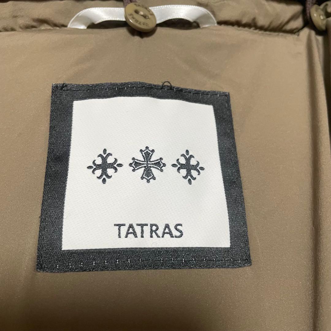 TATRAS タトラス ロングダウンコート リアルファー ベルト付き カーキ