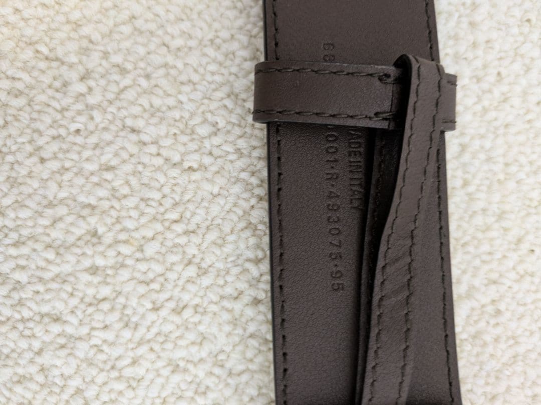 j*o様 【未使用級】 グッチ バレンシアガ コラボ ベルト BB レザー ブラ