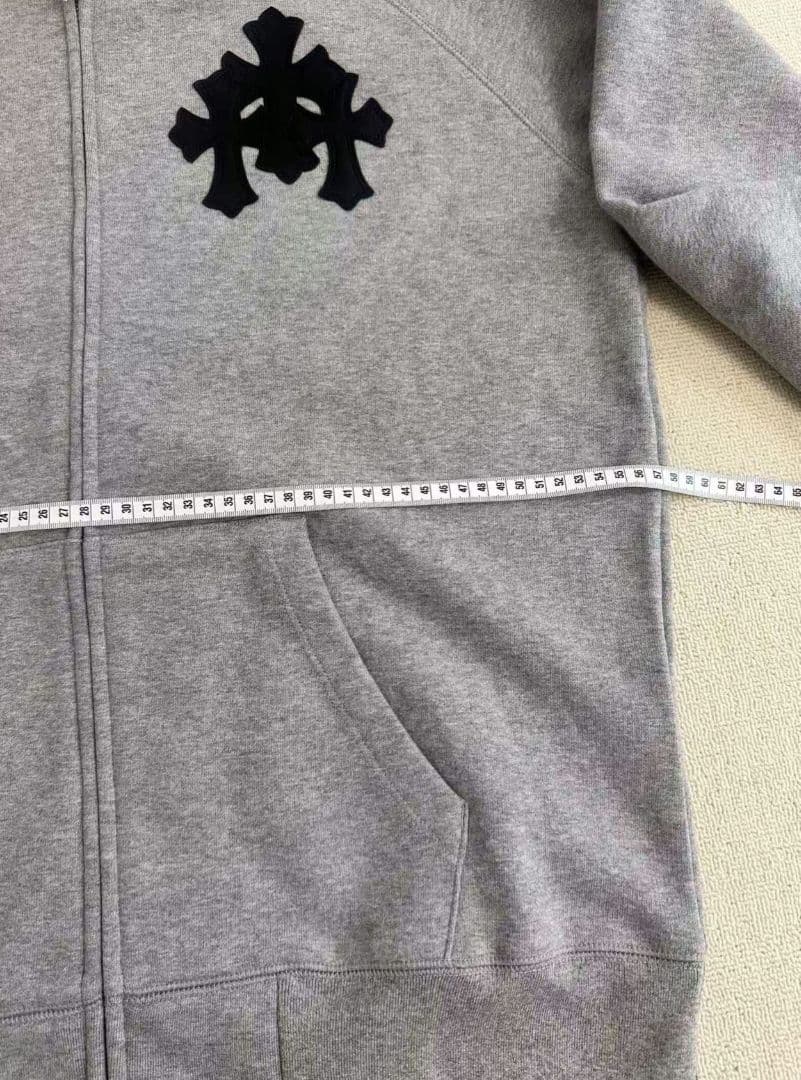 クロムハーツ Y NOY クロスパッチジップアップパーカー メンズ *