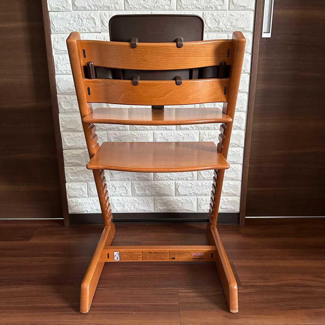 人気 ストッケ トリップトラップ チェリー ブラウン シリアル3 ベビーセット