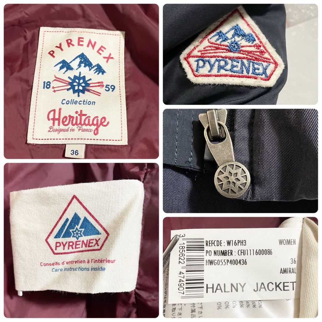 B17830 ピレネックス HALNY JACKET ダウン ネイビー系 36