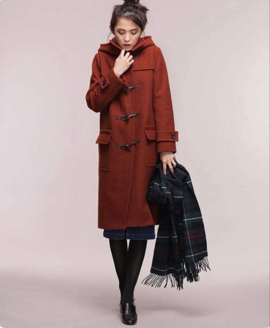 o*e様 美品 ナノユニバース メルトン ロング ダッフルコート 定価30240