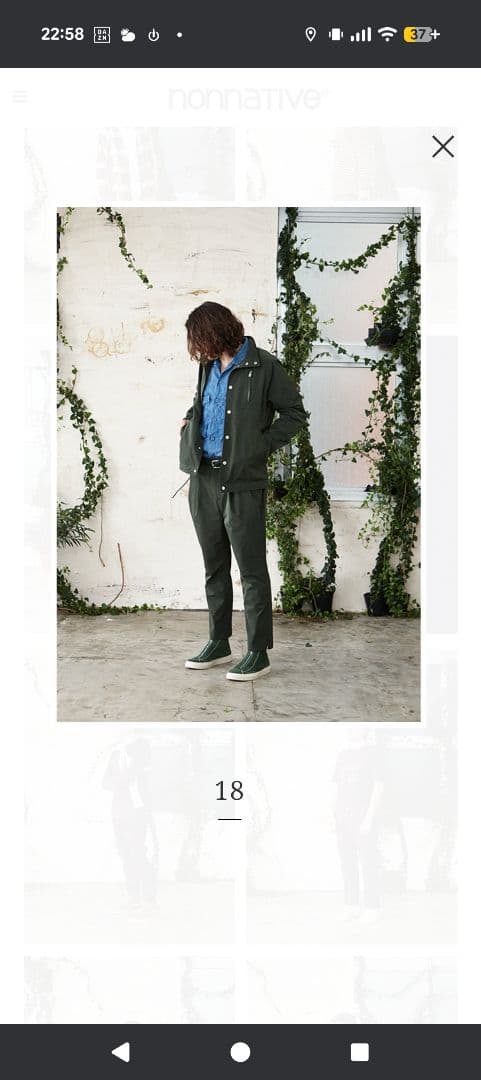 nonnative コーチジャケット　セットアップ