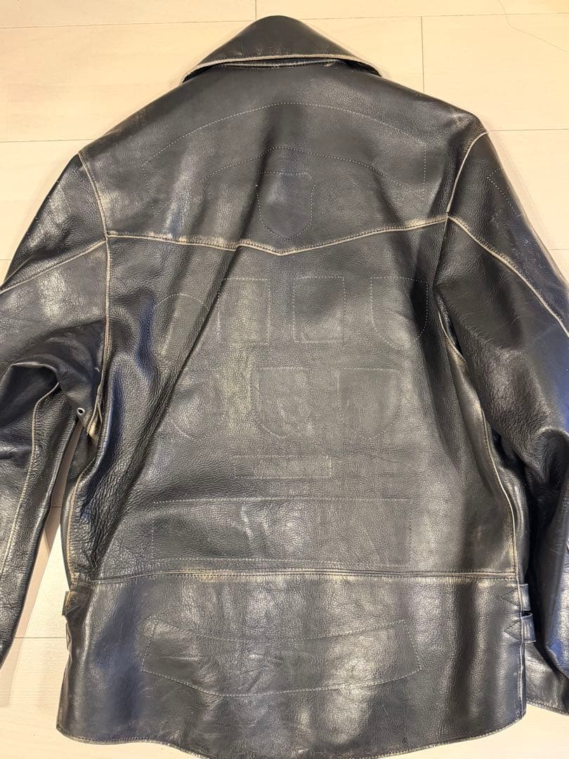 【美品】NUMBER（N）INE 02ss ライダースジャケット XL