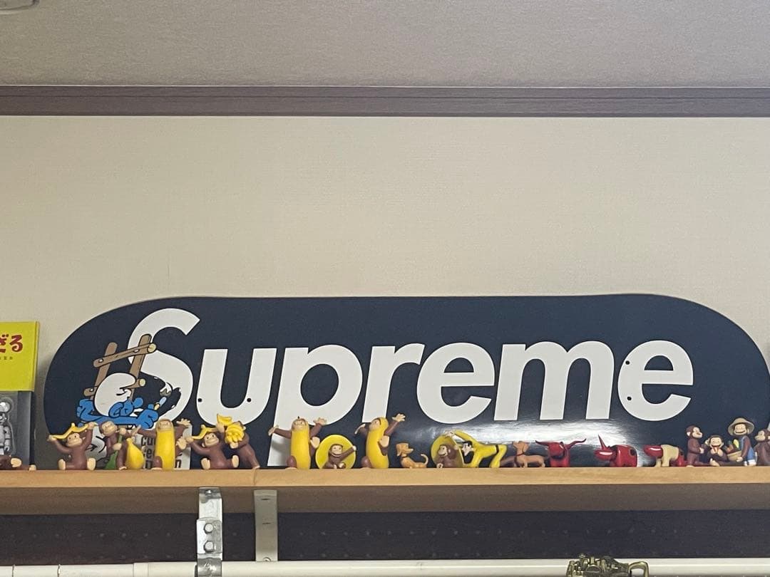 スケートボード supreme smurfs skateboard Black