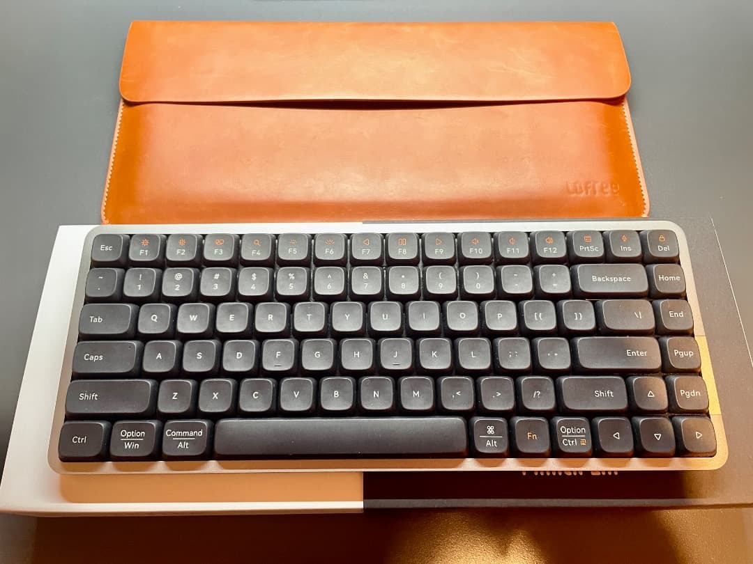 [セット 美品]Lofree FLOW 84 Black &純正レザー調ケース