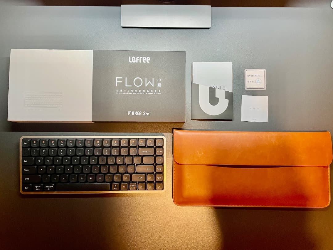 [セット 美品]Lofree FLOW 84 Black &純正レザー調ケース