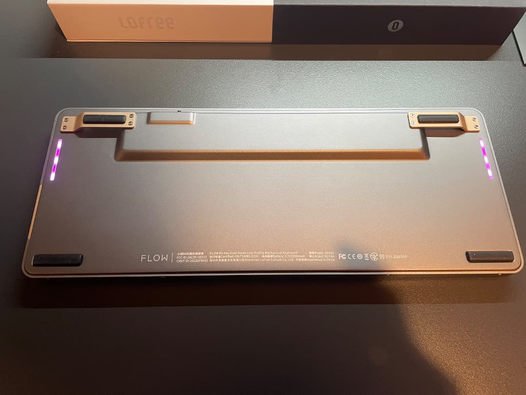 [セット 美品]Lofree FLOW 84 Black &純正レザー調ケース