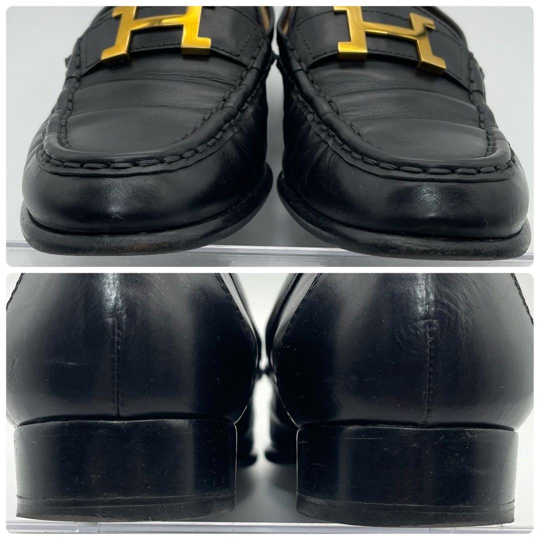 エルメス　HERMES ローファー　コンスタンスローファー　レザー　Hロゴ
