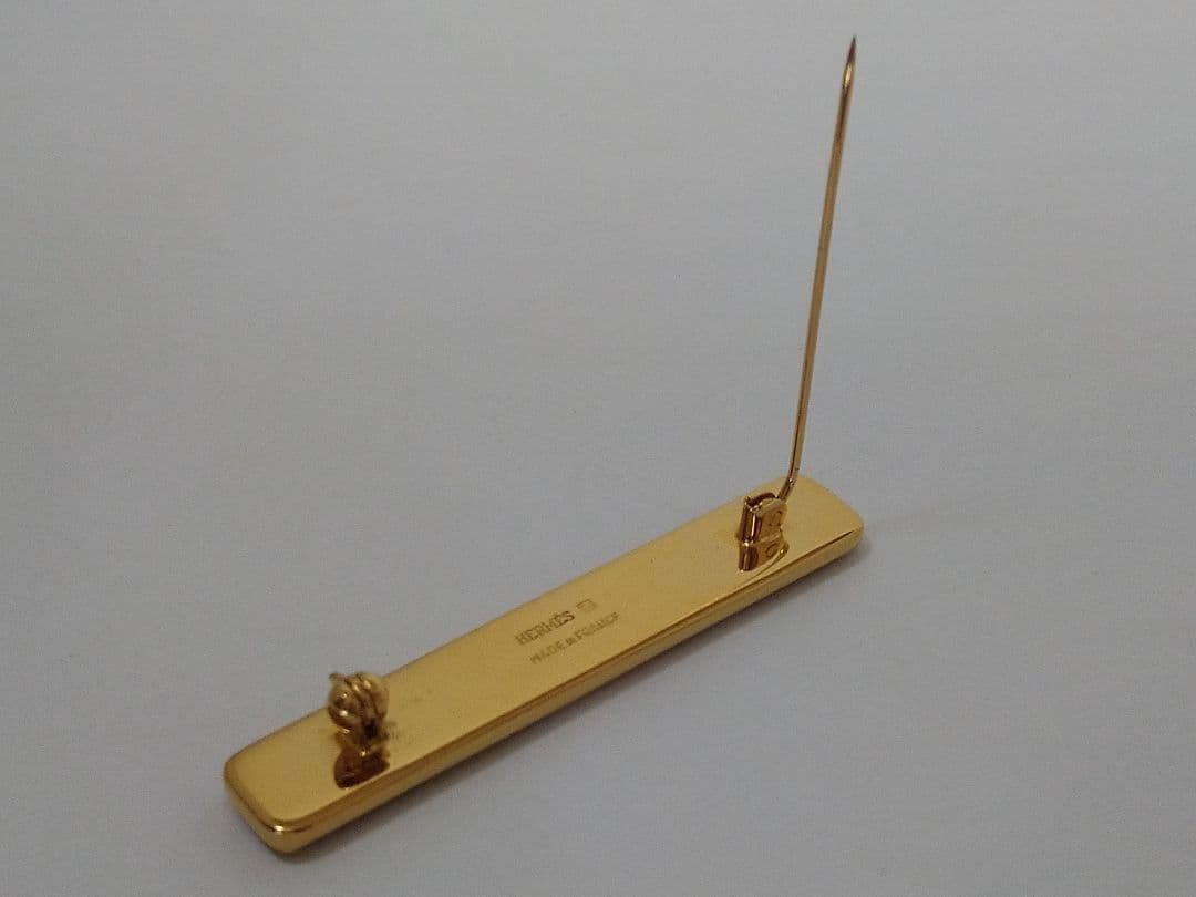 エルメス　HERMES　エマイユ　七宝焼　ブローチ