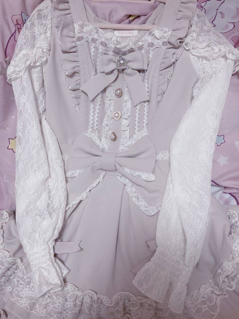 LIZLISA ティアラリボンティアードワンピース 正規品 ピンク