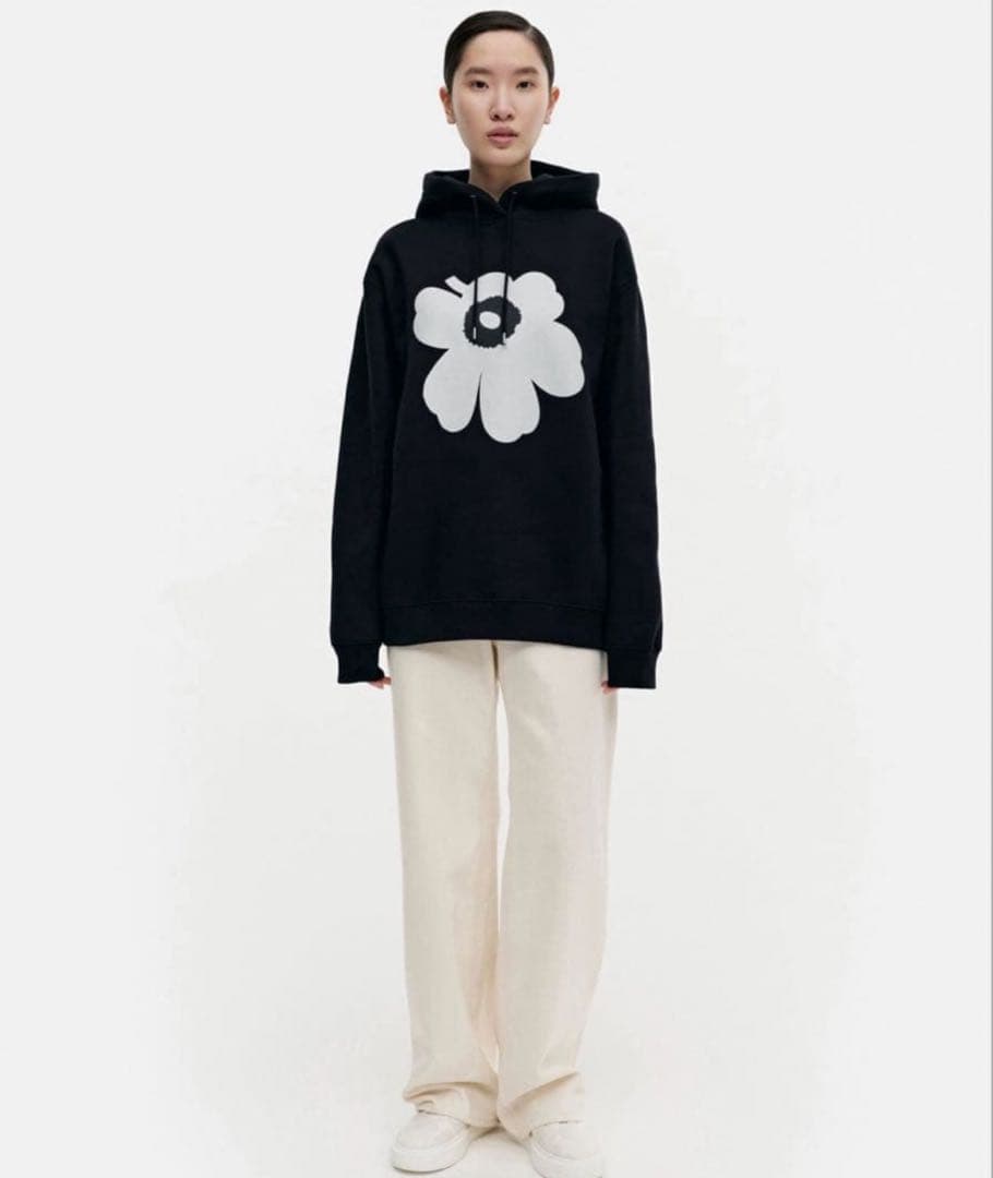 marimekko kioski ウニッコ フーディ パーカー ブラック