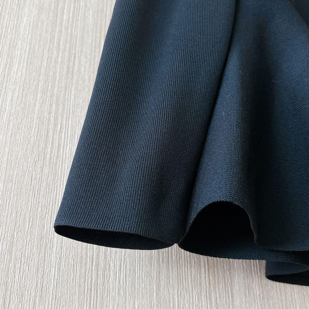 【636】アナイ　パールペプラム　プルオーバー　黒　38