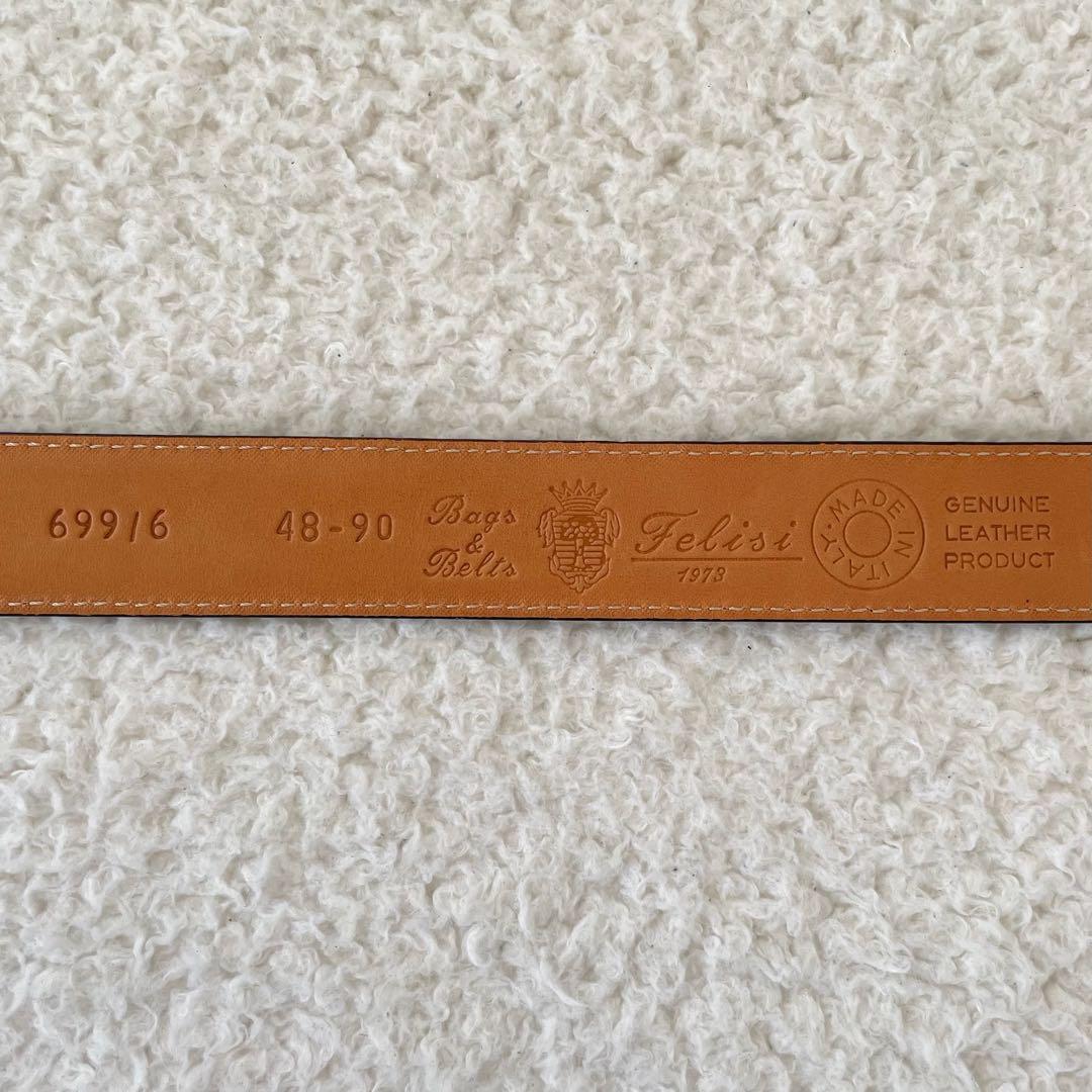 【未使用】Felisi ベルト レザー 黒 メンズ 48-90