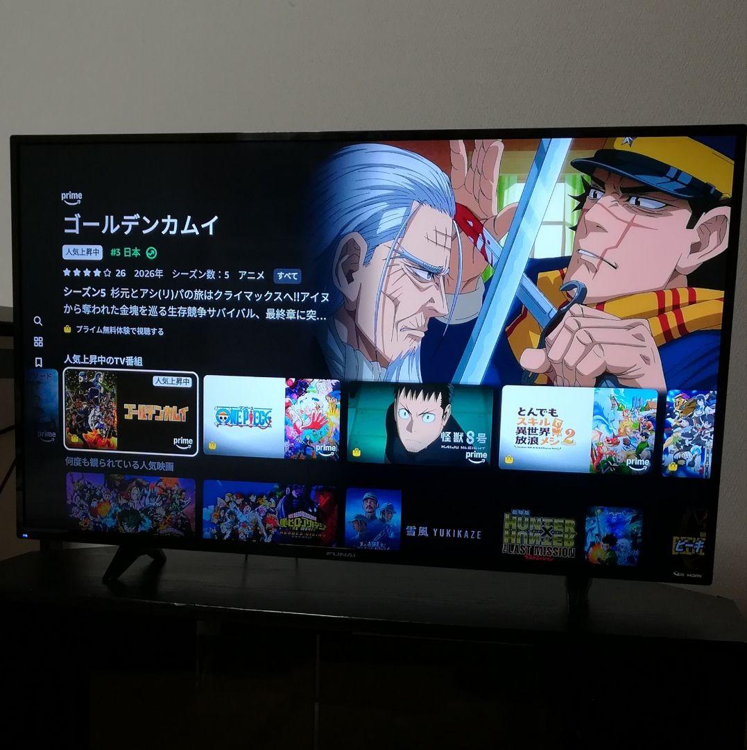 【期間限定／Fire tv stick 4Kセット】43型液晶テレビ