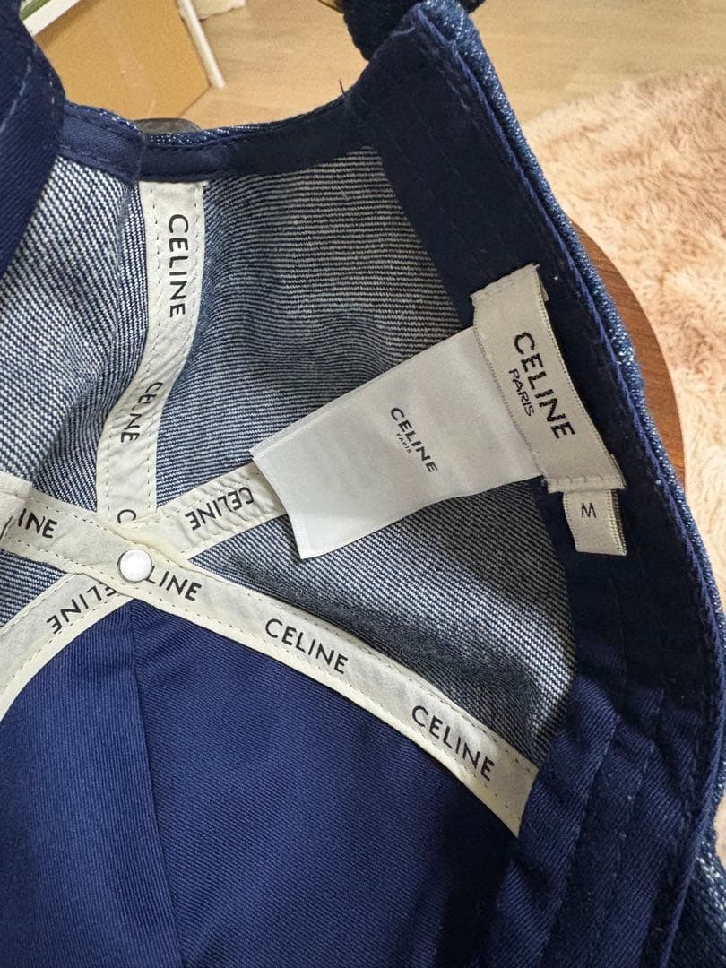 CELINE デニムキャップ Mサイズ