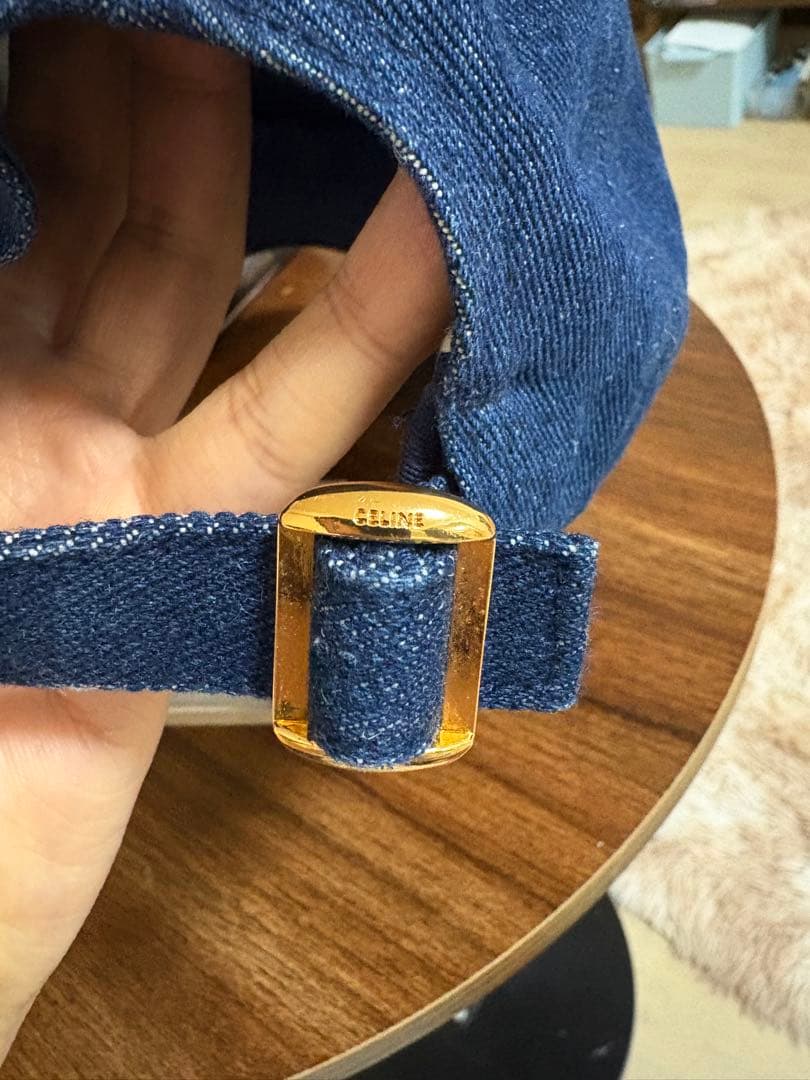CELINE デニムキャップ Mサイズ