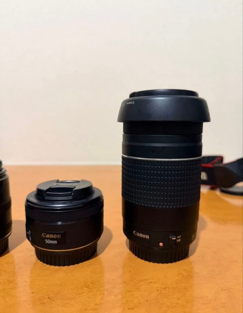 Canon kiss x5 と、それに対応するレンズ数本