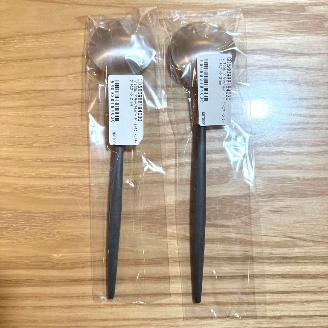 【新品未使用】　クチポール　ゴア　ブラック　シルバー　カトラリーセット